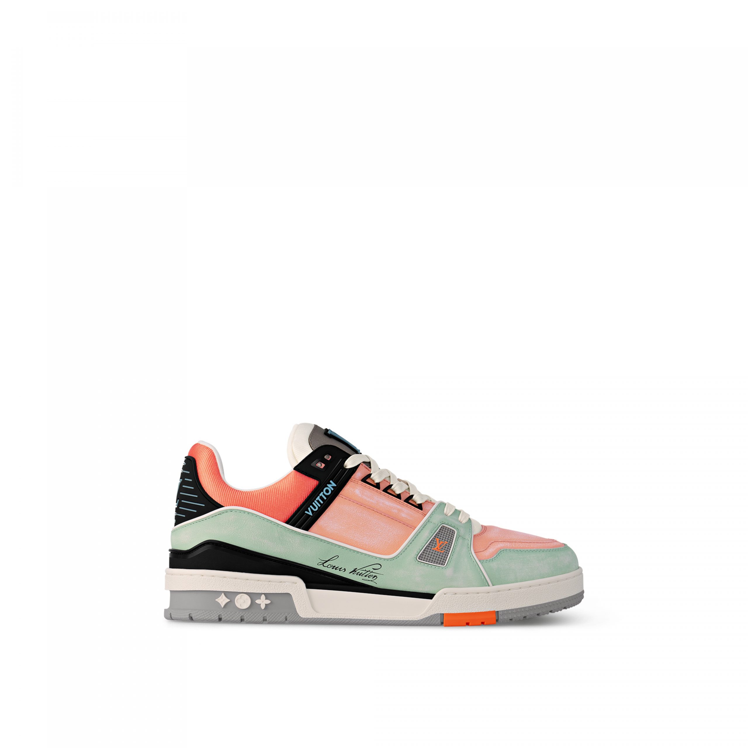 Louis Vuitton Cult LV Trainer Sneaker Orange 1ACEFX Louis Vuitton Cult LV Trainer Sneaker Orange 1ACEFX